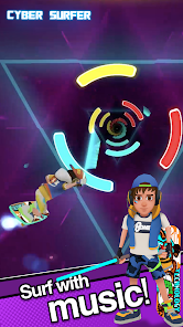 Cyber Surfer: Beat&Skateboard screenshot #2