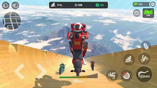 GT Moto Stunt 3D: Driving Game screenshot #4