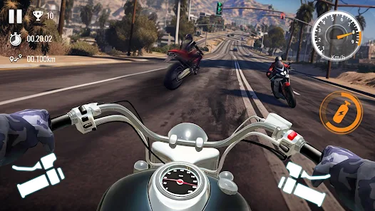 Traffic Bike Driving Simulator screenshot #2